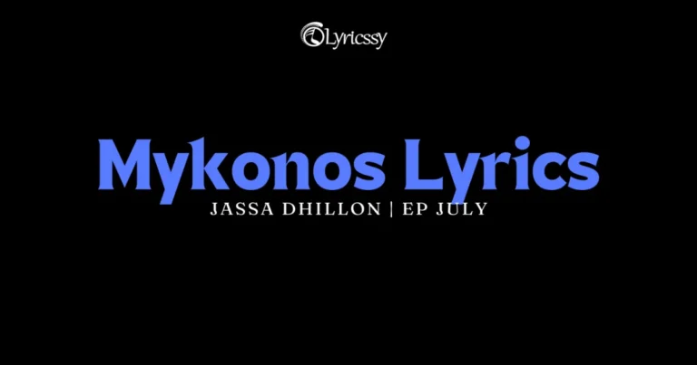 Mykonos Lyrics